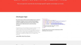 Création web et basse technologie