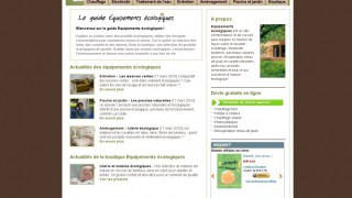 Guide équipements écologiques